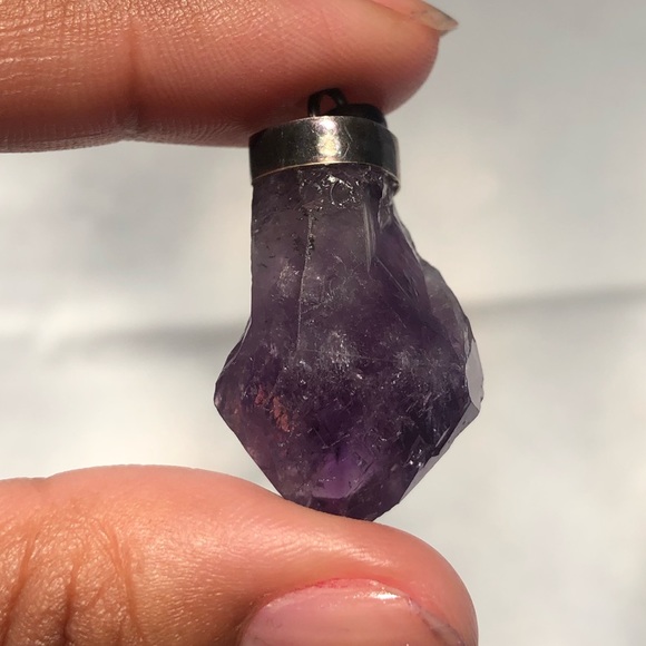 Sterling Silver Amethyst Pendant - Picture 6 of 7